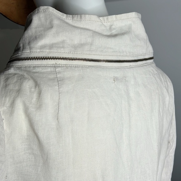 Osklen Sz P Small (Fits 4-6) Linen Cotton Geometric Jacket Dress - Picture 6 of 13